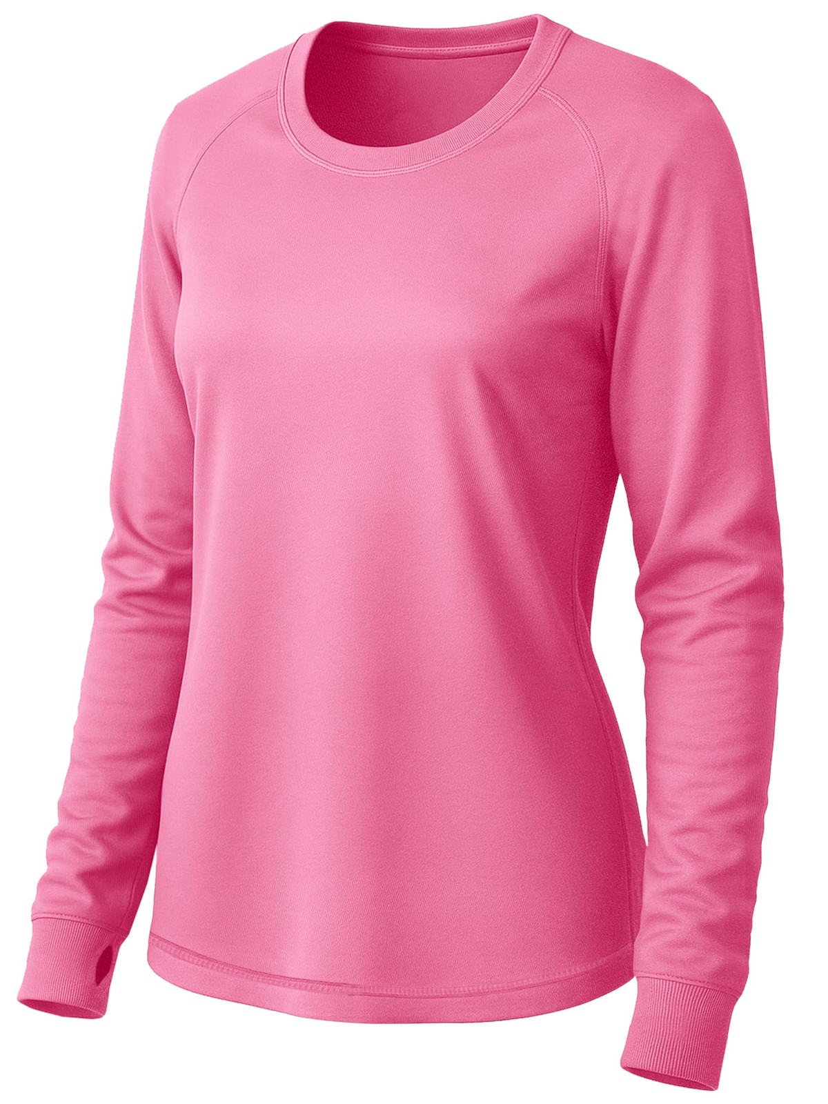 Women Thumb Hole Long Sleeve Shirt Neon Athletic Workout Activewear Top