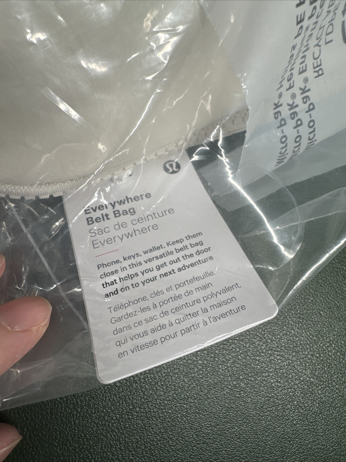 NWT LULULEMON EVERYWHERE BELT BAG – WHITE OPAL