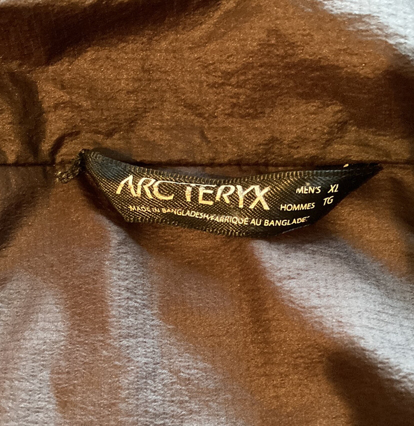 Discontinued Arc’teryx Atom LT Hoody Jacket Charcoal Grey & Orange Men Size XL