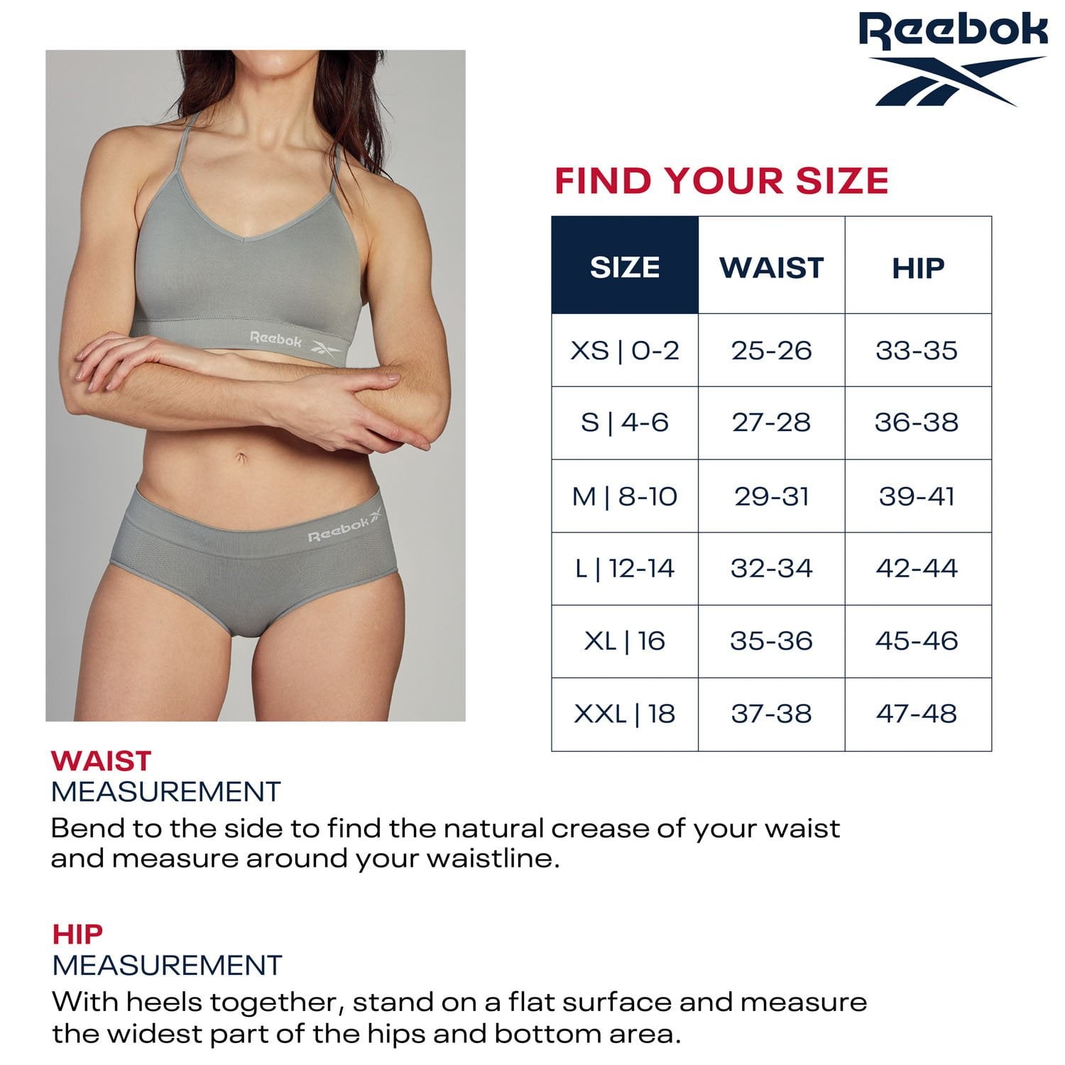 Reebok Women’s 5 Pack Seamless Hipsters Size Medium 8-10 Choose Colors NEW