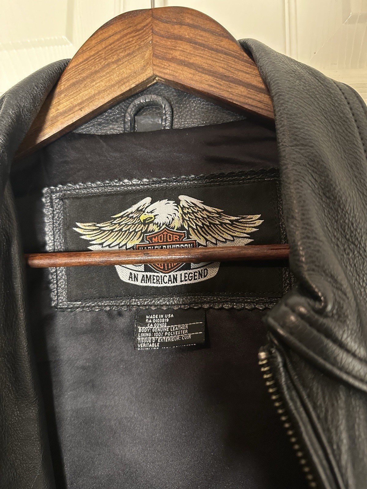 Harley-Davidson Sturgis Men’s Leather Motorcycle Jacket Large, VTG Y2K