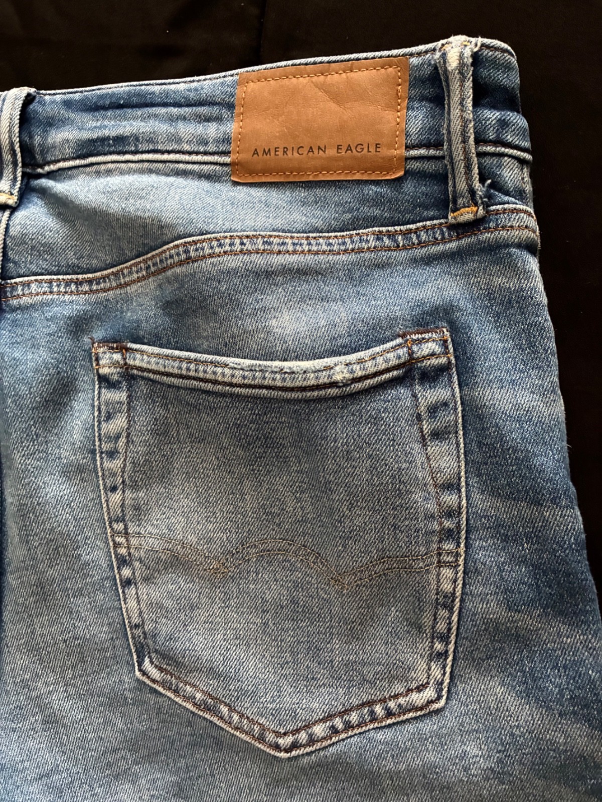 American Eagle AirFlex+ Men’s 32 x 32 Skinny Jeans Stretch Acid Denim