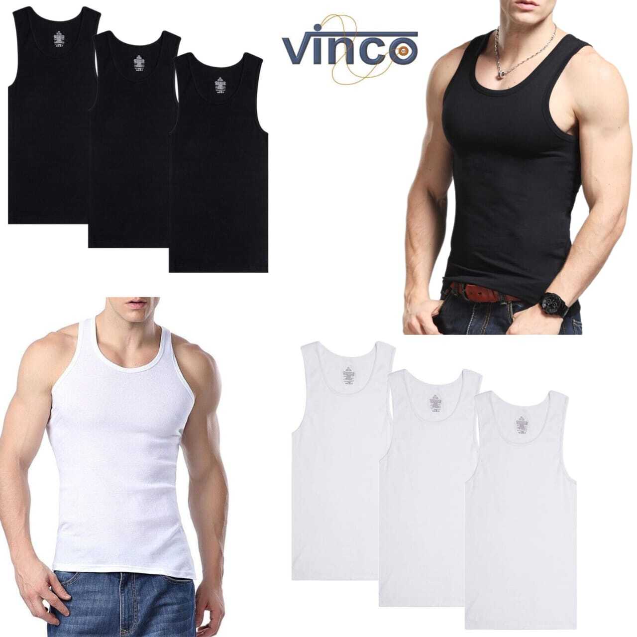 Men’s 100% Cotton Tank Top A-Shirt Wife Beater Ribbed Undershirts Size: S-4XL