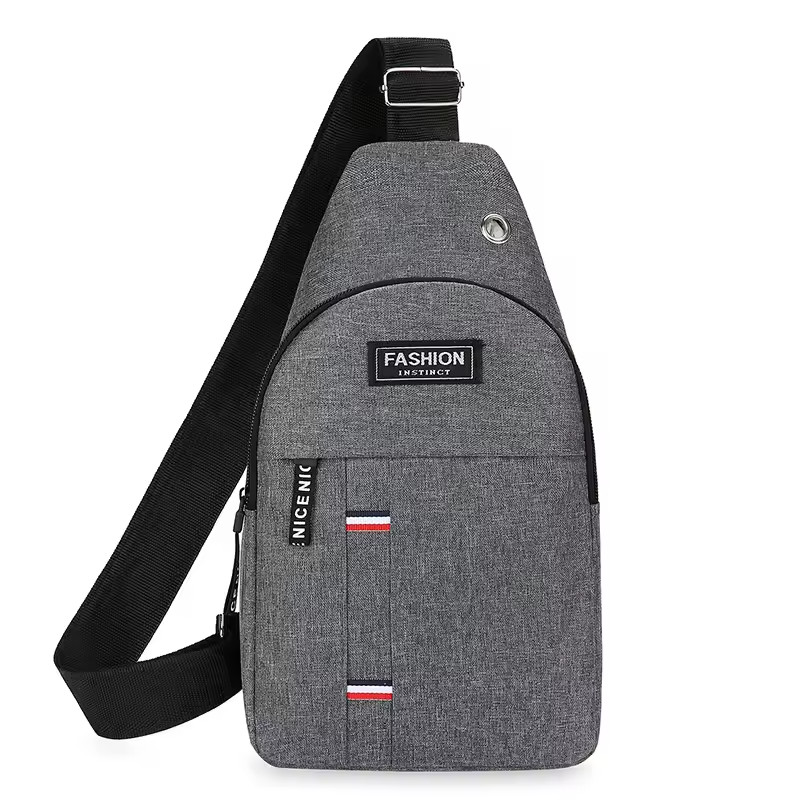 Crossbody Chest Bag Men Women Sling Backpack Travel Hiking Shoulder Bag Black