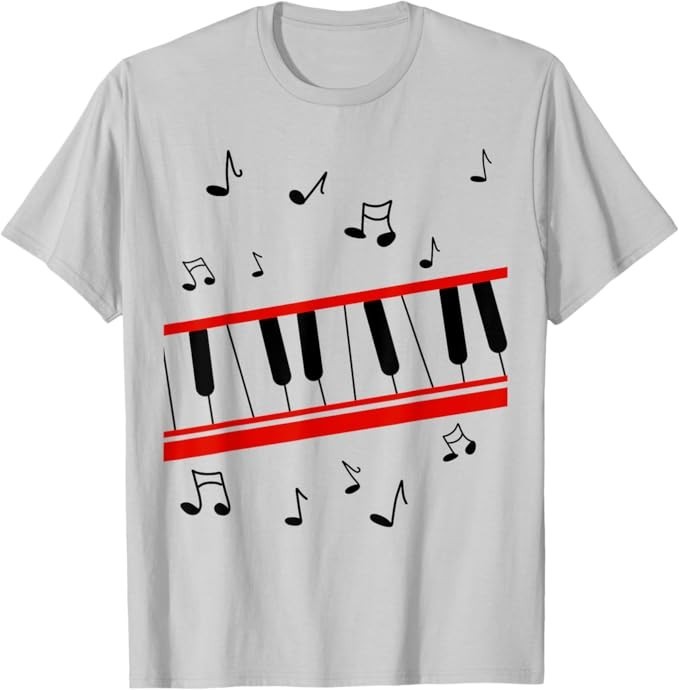 Retro 1980s Beat It Piano T-Shirt cartoon version T-Shirt