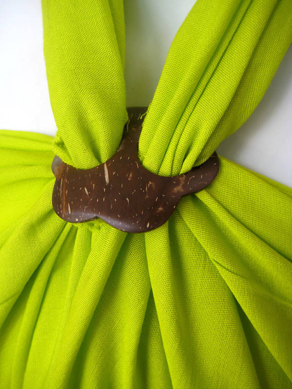 Hawaiian Hand Made Coconut Sarong Pareo Beach Pool Cruise Buckle Clip~Set of 3