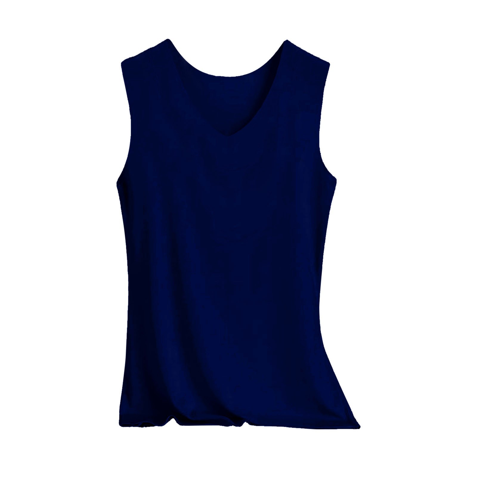 Women’s V Neck Ice Silk Seamless Sleeveless Sport Tank Top Soft Stretch Basic