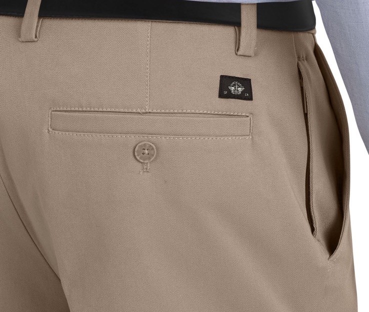 Dockers Anyday Khaki Pants Smart 360 Flex Straight Fit Mens Size 32/32 Khaki NEW