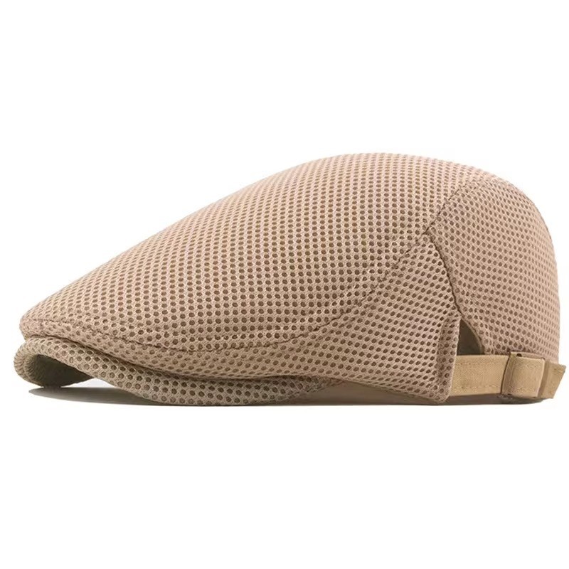 Solid Cotton Gatsby Cap Mens Ivy Hat Golf Driving Sun Flat Cabbie Newsboy Summer
