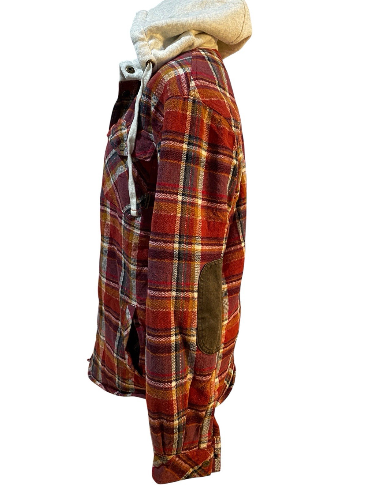 Legendary Whitetails Jacket Plaid Lined Flannel Sherpa Thermal Size Med