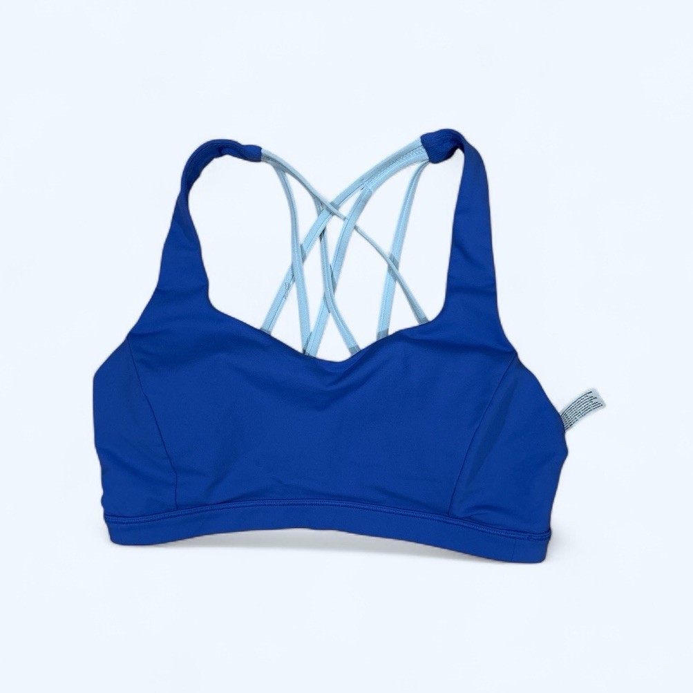 Lululemon Athletica Free To Be Tranquil Bra Blue Size 8