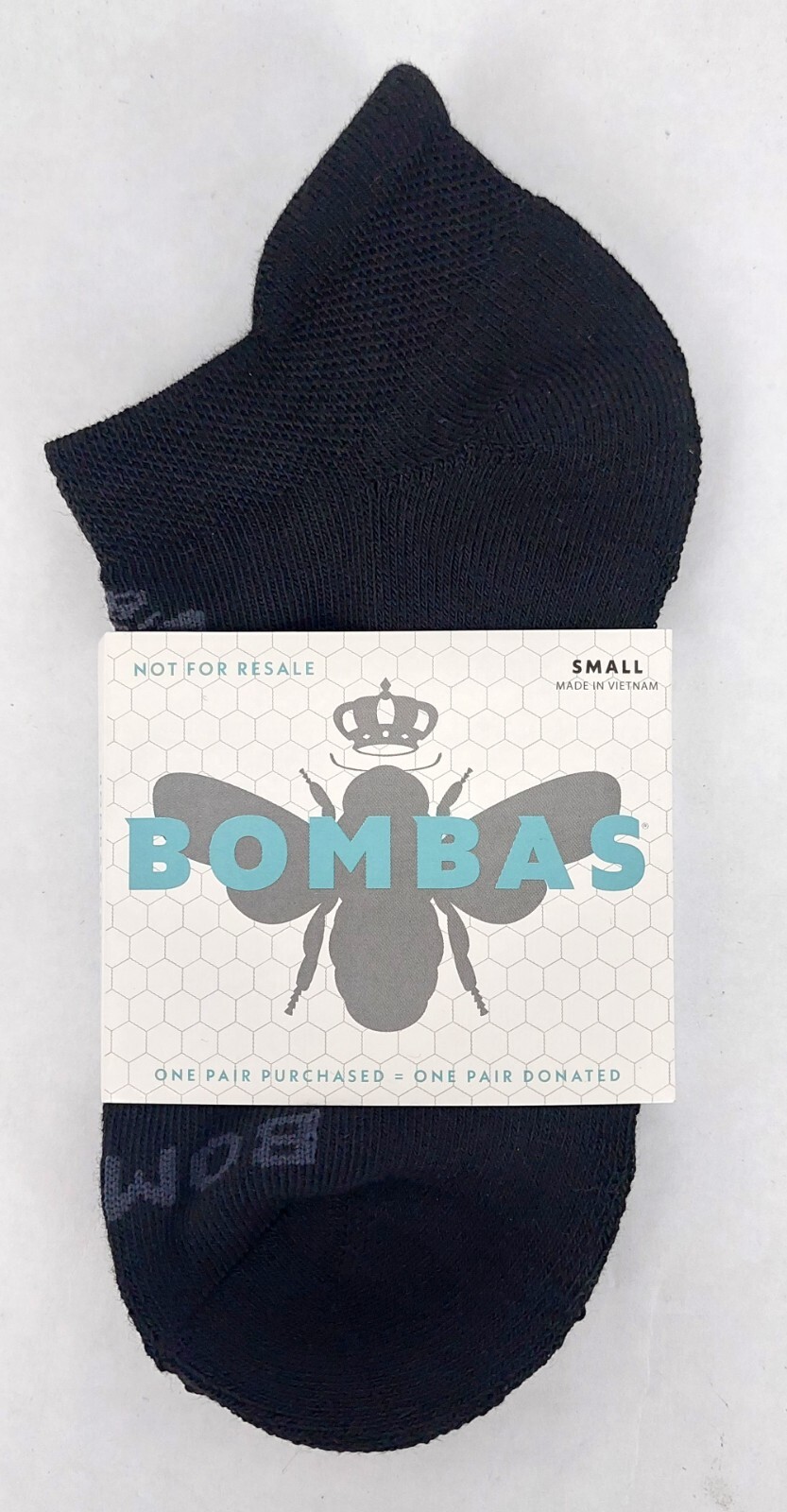 5 Pack Bombas Honeycomb Solids Ankle Socks Women/Men/Kids (Size S – Black)