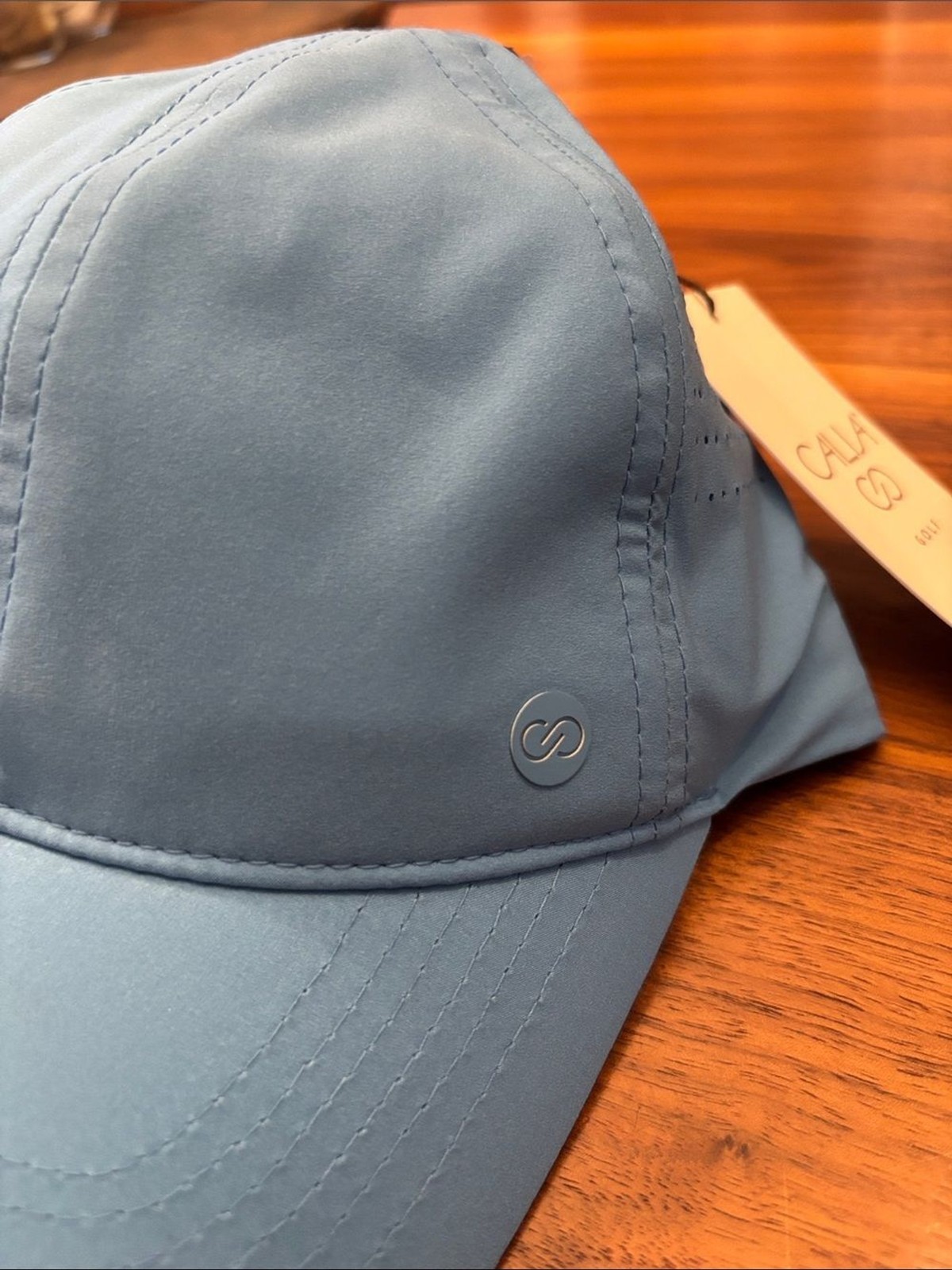 NWT New Calia Golf Tranquil Blue Ponytail Hat Adjustable One Size
