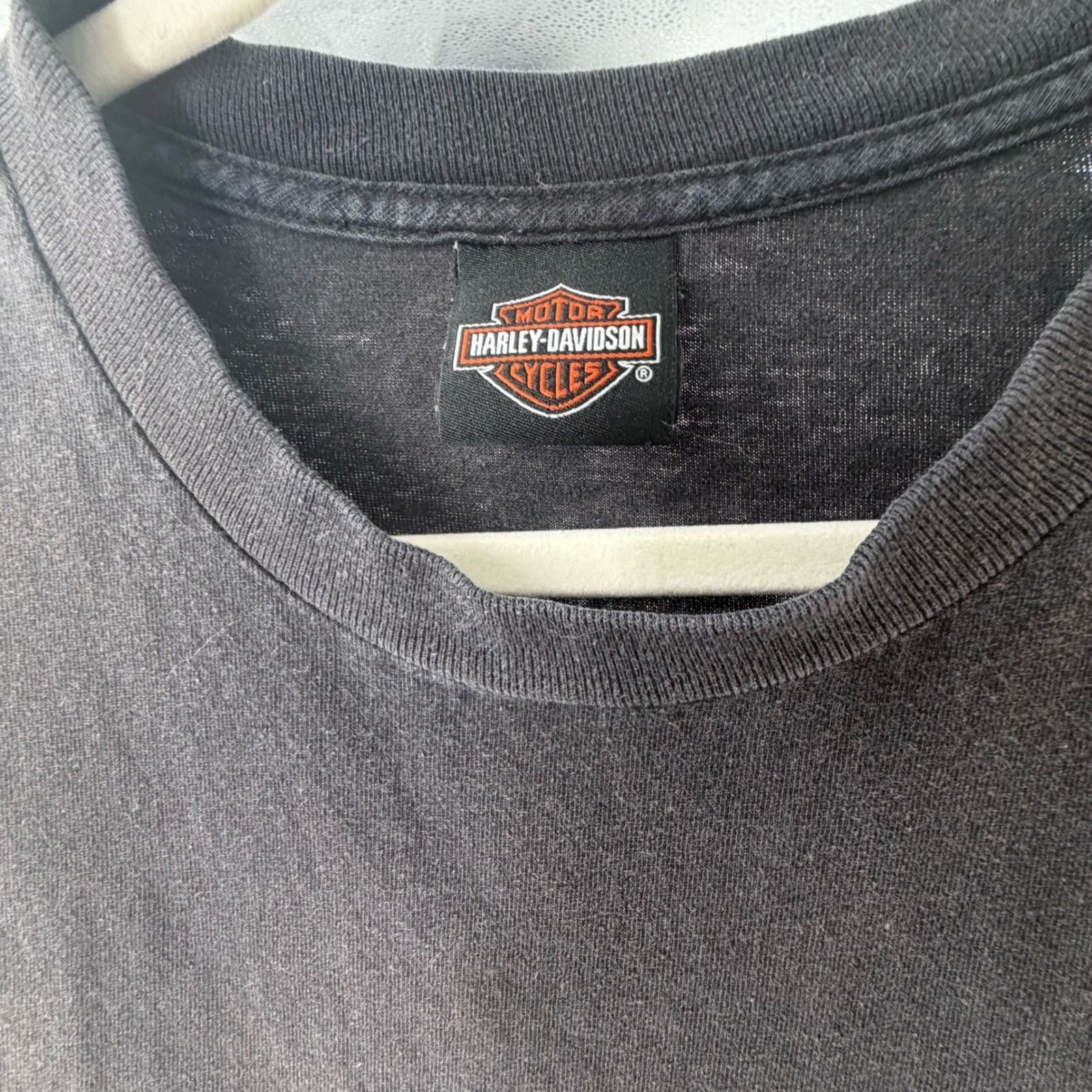 Harley-Davidson Black Wolf Bristol VA TN Sleeveless Pocket T-Shirt Mens XL Black