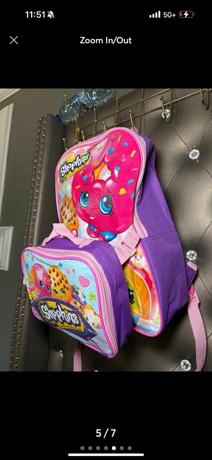 RARE Y2K Shopkins Backpack – Kooky Cookie & D’Lish Donut | NWT