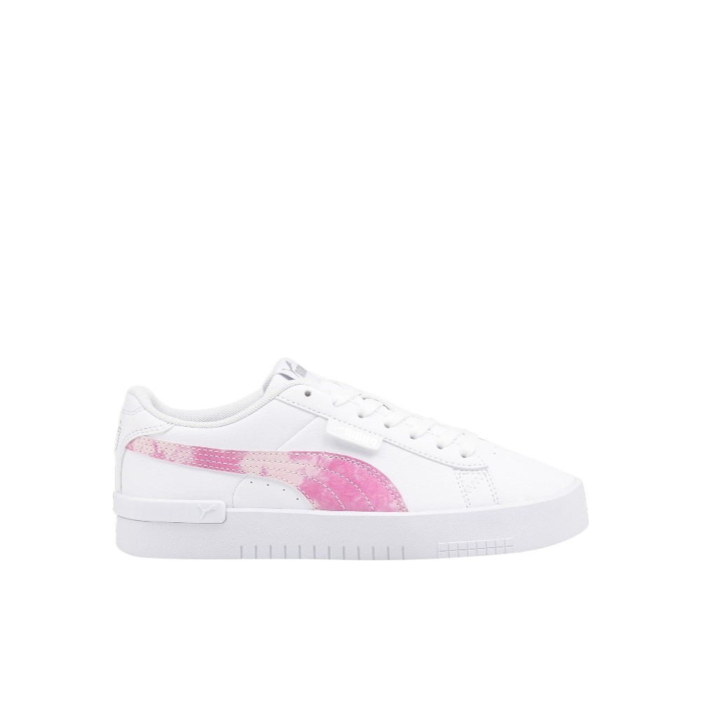 PUMA Jada Bleach Lace Up Youth Girls White Sneakers Casual Shoes 384882-01