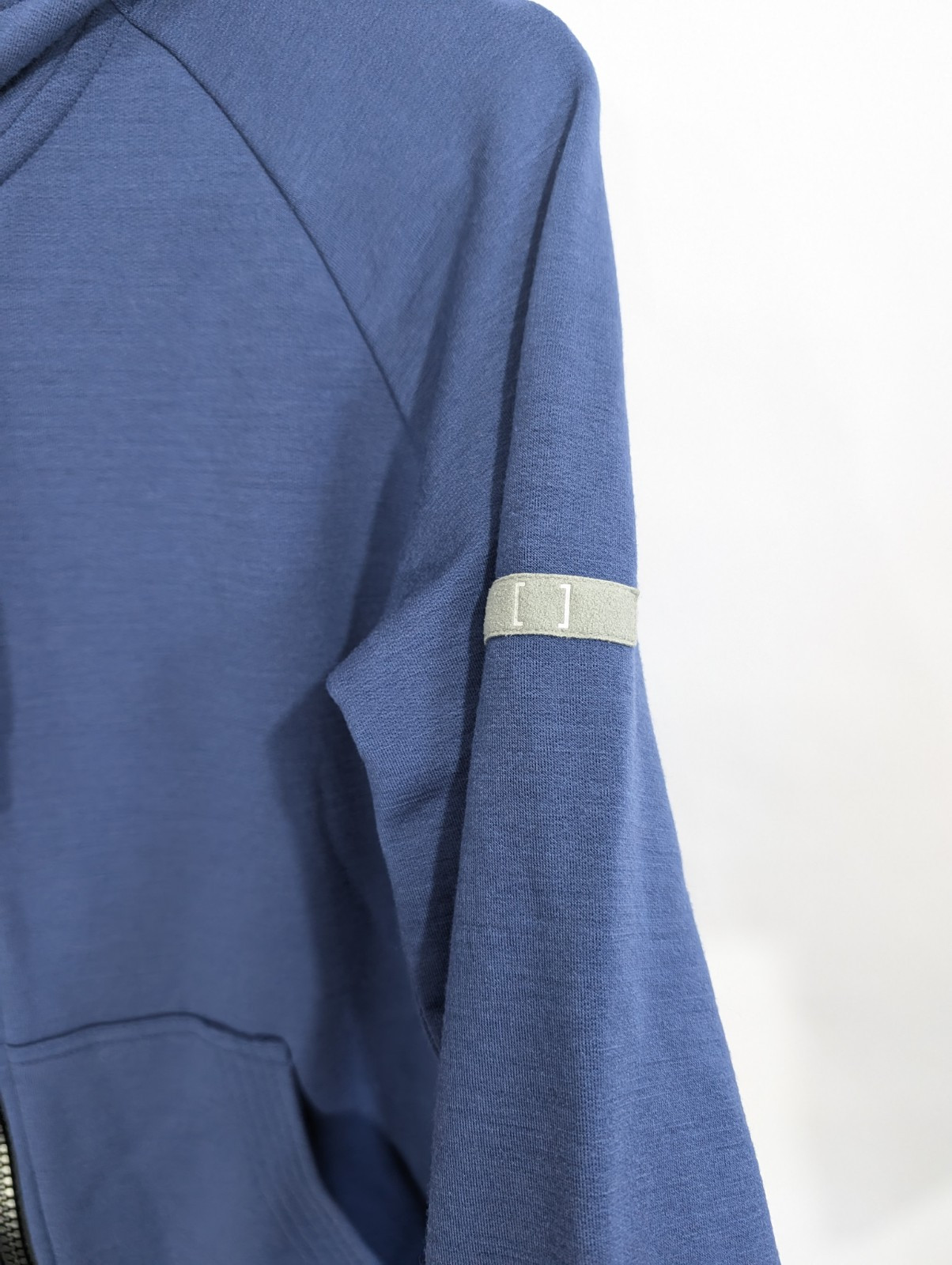 Women Wool Blend Sweatshirt Small Super Natural Hoodie Zipper Pockets layer