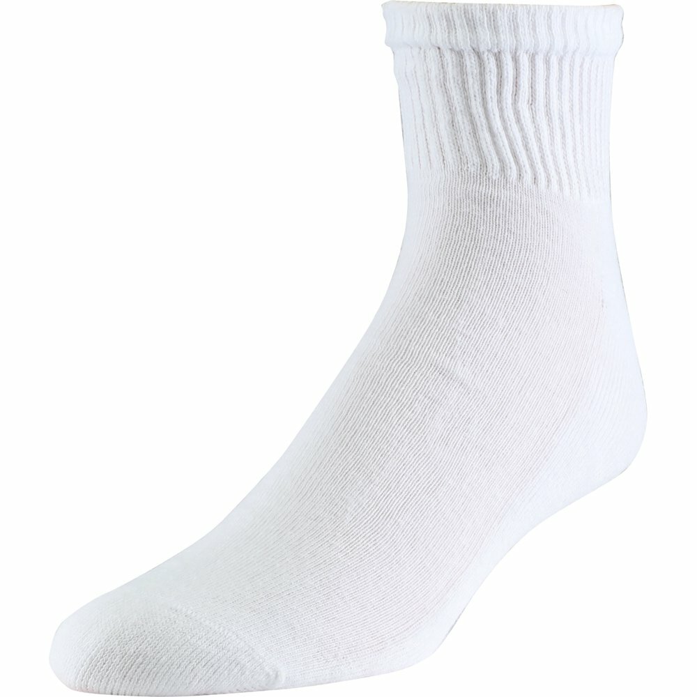 6 Pairs BIG Mens Size Cushioned Ankle Socks Medium Weight US Made 12-16 Shoe