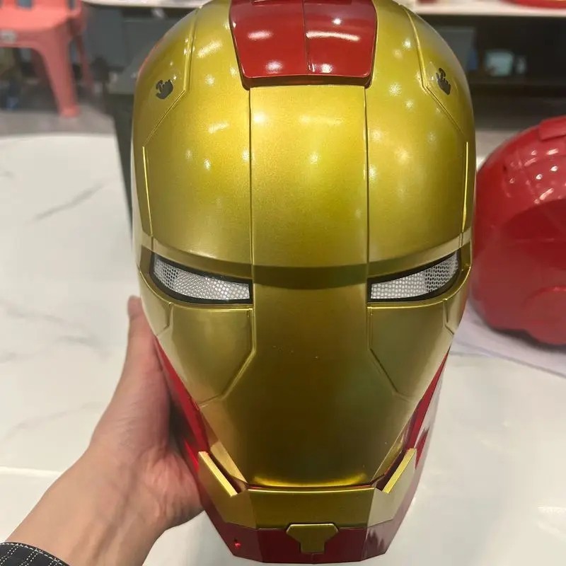 Iron Hero Electronic Helmet Wearable Auto Opening Mask LED Cosplay Adult