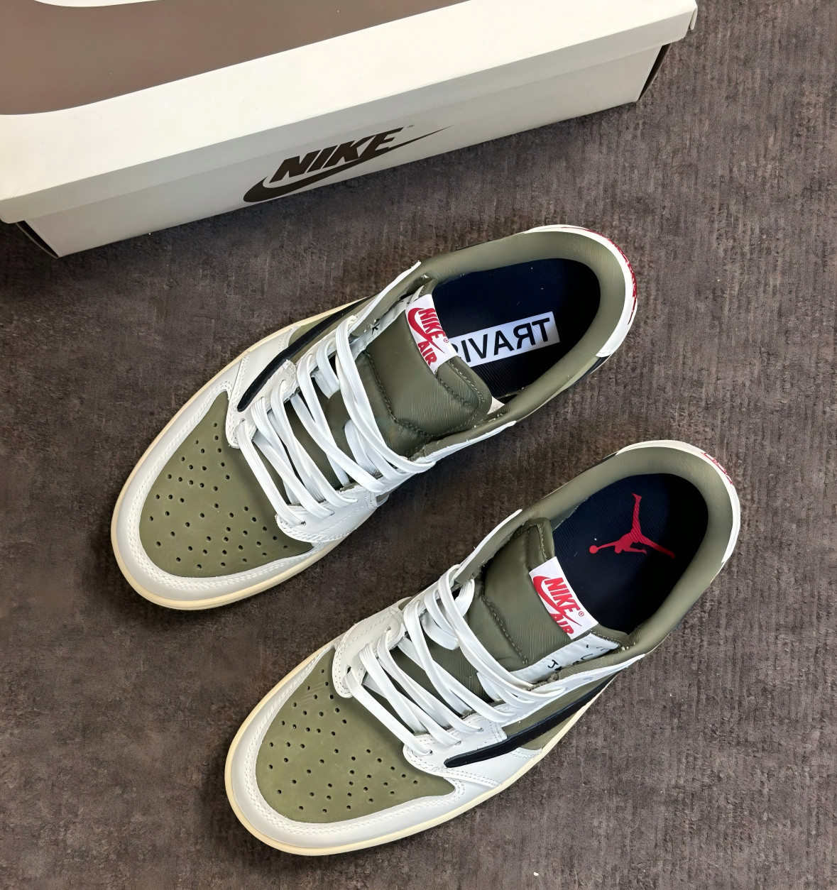 Travis Scott x Air Jordan 1 Low OG “Medium Olive” DM7866-20 Men’s Shoes