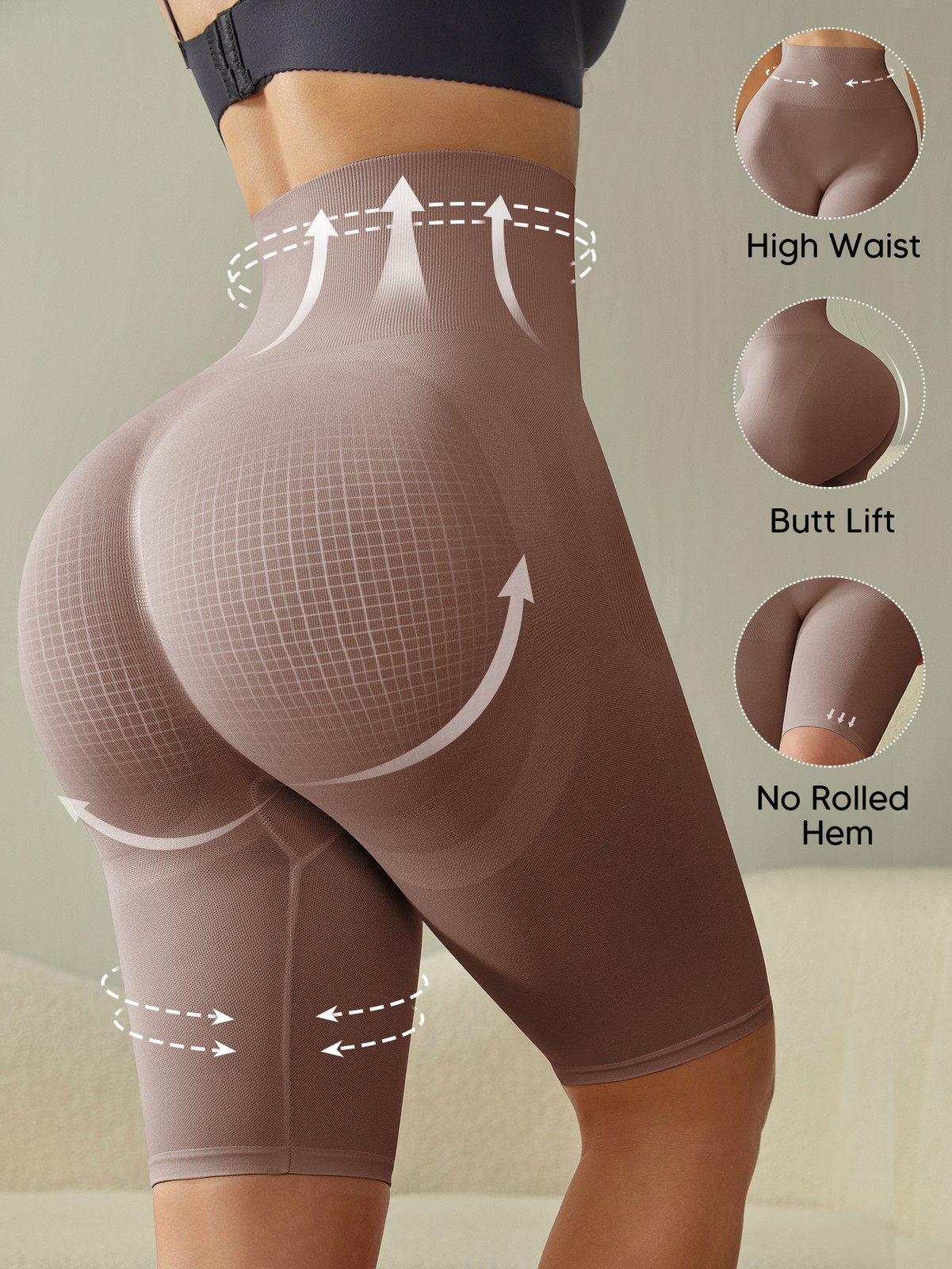 Fajas Women’s High Waist Shapewear Short Tummy Control Body Shaper Girdle Pants