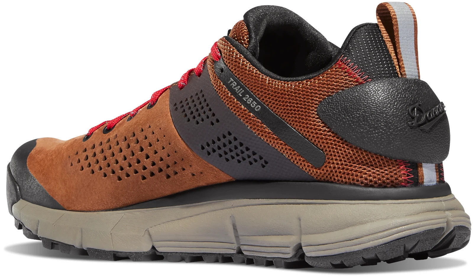 SALE! Danner Men’s Trail 2650 Brown/Red Lightweight 3″ Hiking Shoe MEDIUM & WIDE