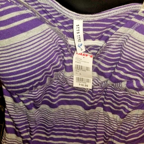 Full Tilt Sexy Padded Striped Tank Top NWT