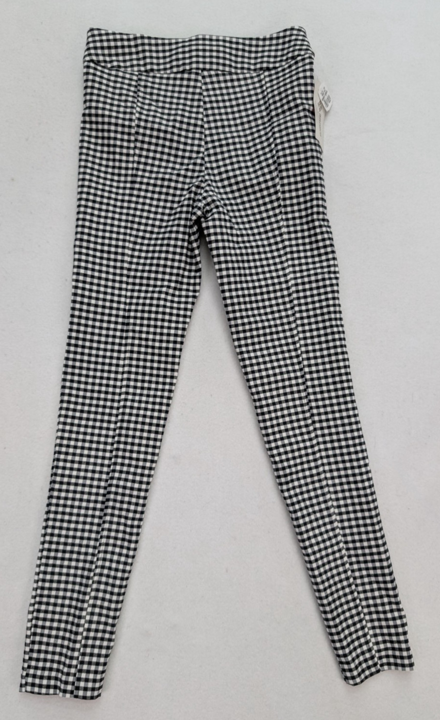 Andrea Women’s Pants Size 7 Black White Plaid Gingham Skinny Stretch