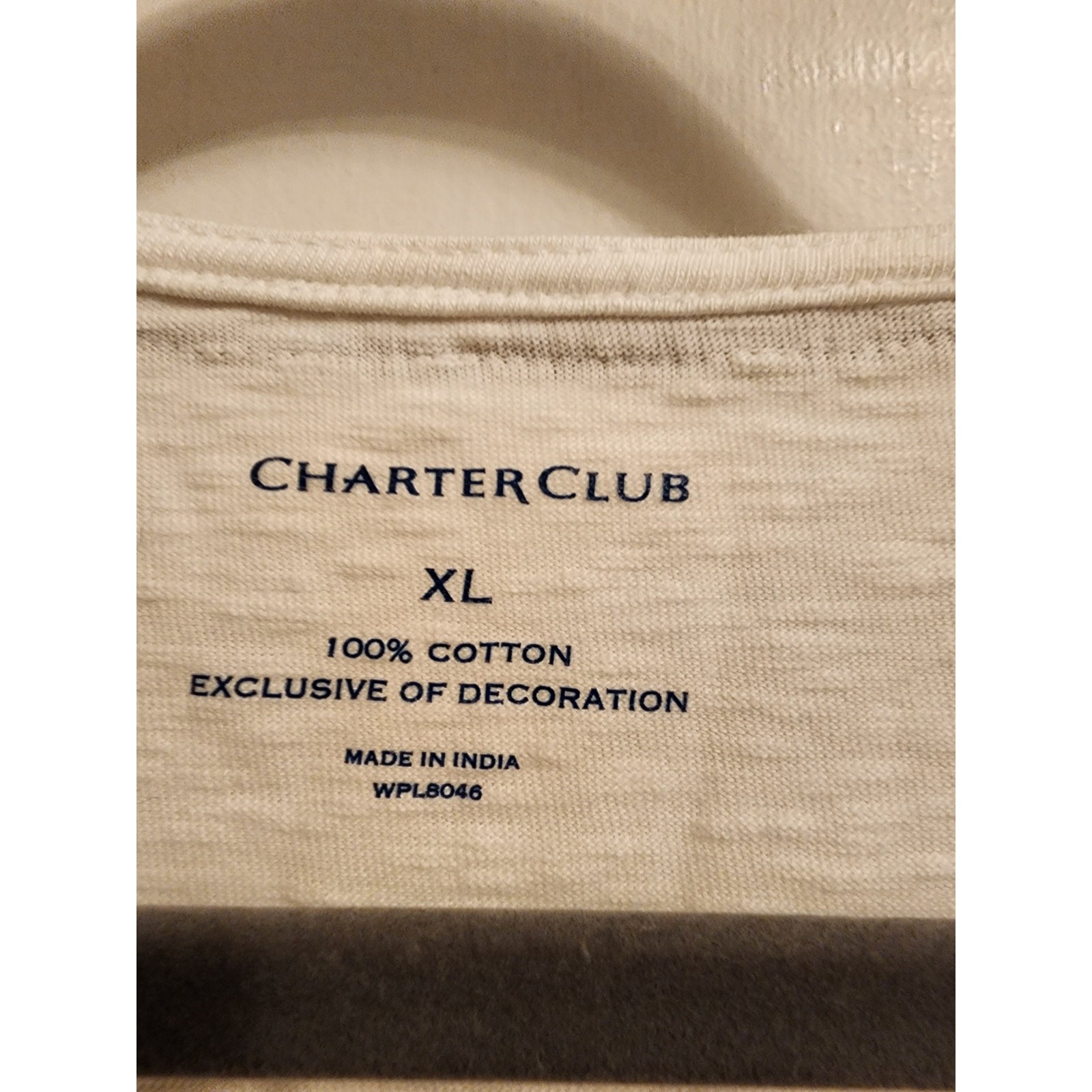 Charter Club Women’s Gold Sequin Embroidered top, XL