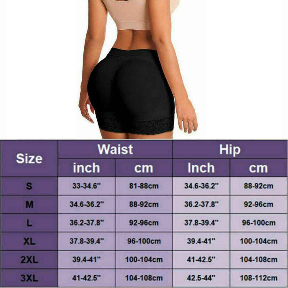Booty Shaper Padded Underwear Panty Women’s FAKE ASS Butt Lifter & Hip Enhancer