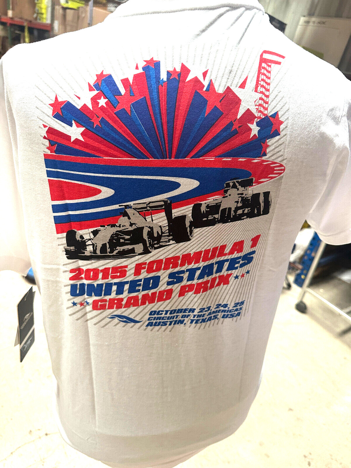 NWT 2015 CIRCUIT OF AMERICAS FORMULA 1 T-SHIRT US GRAND PRIX (select size)