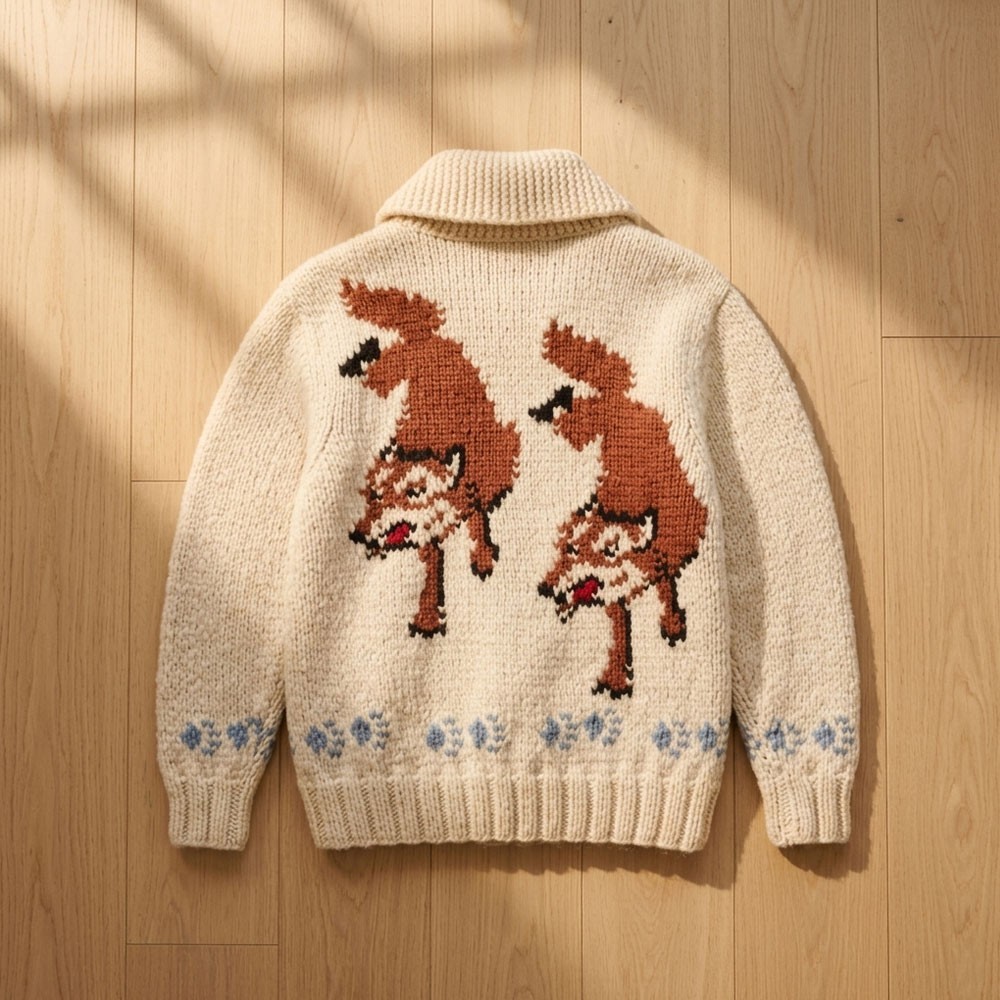 Project Inspired Hail Mary Ryan Dr. Ryland Grace Cardigan Fox Wolf Sweater