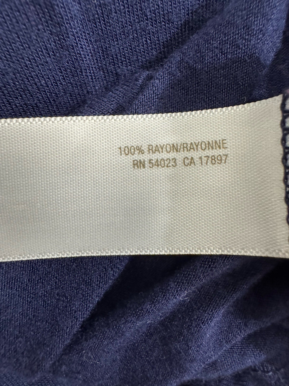 Old Navy Navy Blue Sleeveless Rayon Tie Neck Blouse Top Women’s Medium M