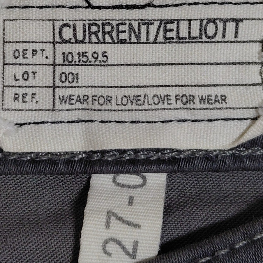 Current/Elliott Grey Skinny Jeans Mid (10-12 in) Slim Denim Women
