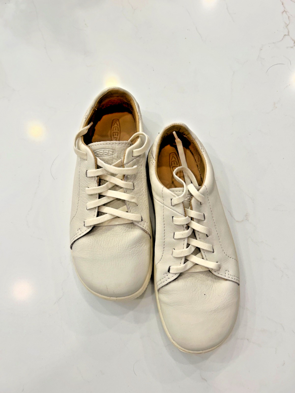 Keen KNX Mens Shoes Sz 7 Star White Leather Lace Up Sneakers New