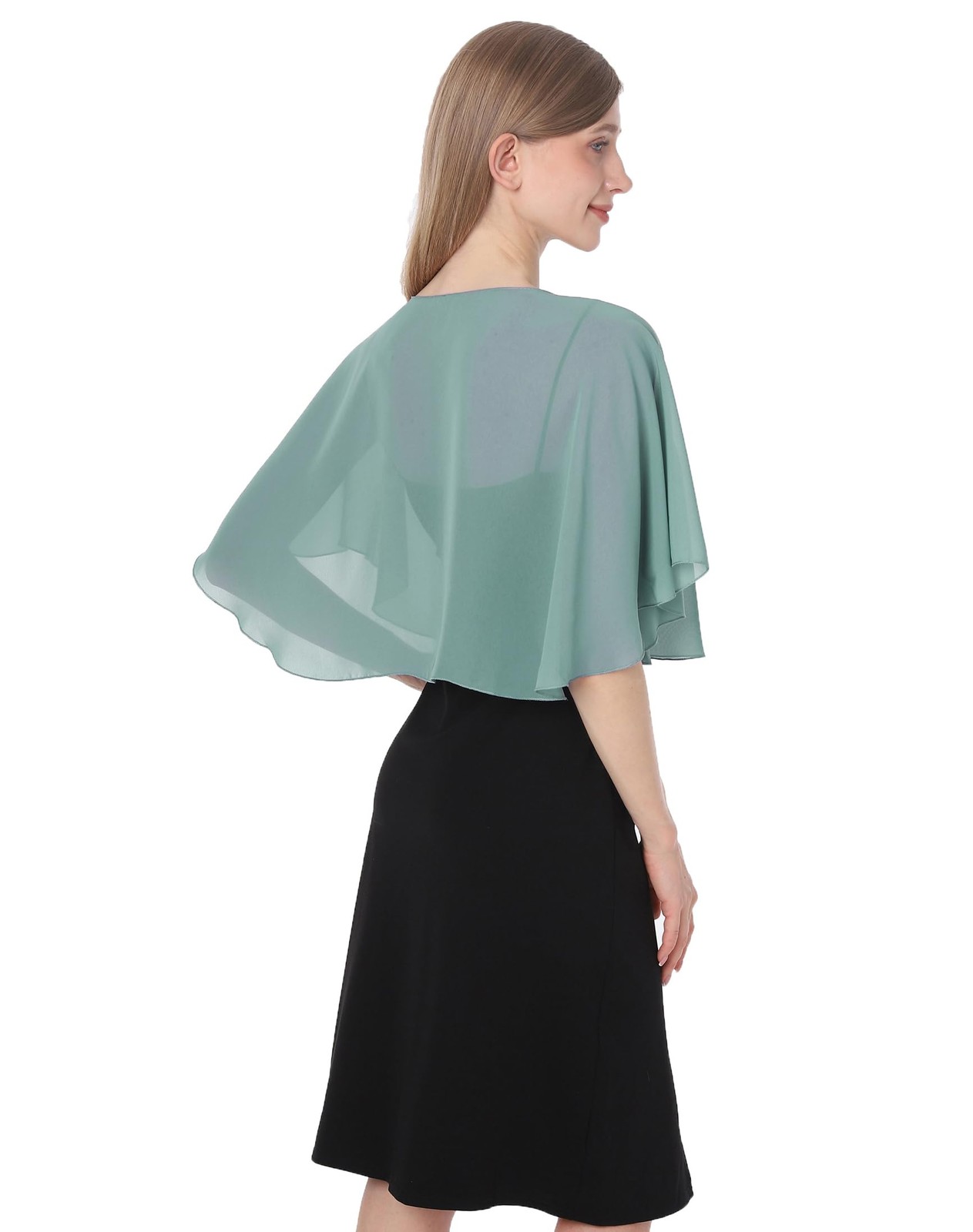 Capelets for women Chiffon Cape Soft Shawls and Wraps Wedding Capes