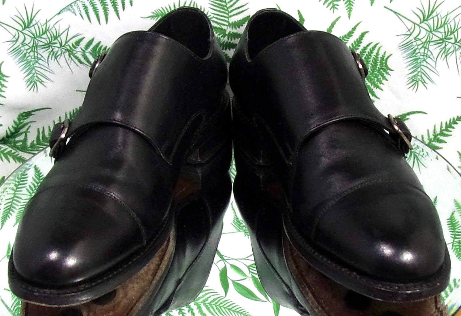 THURSDAY BOOT CO SAINT BLACK LEATHER DOUBLE MONK STRAP DRESS SHOES MENS SZ 8.5