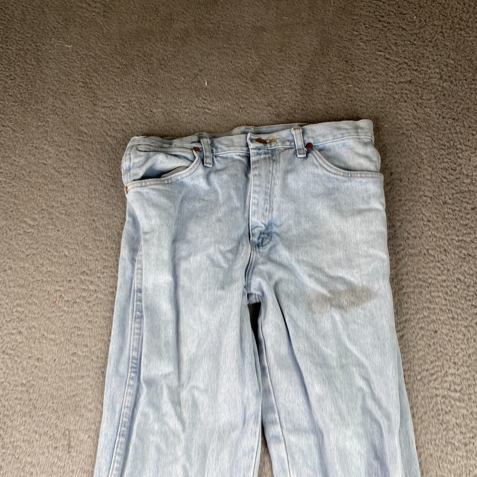 Wrangler Jeans Mens 32×31 Blue Cowboy Cut Slim Fit Denim Western Rodeo 936GBH