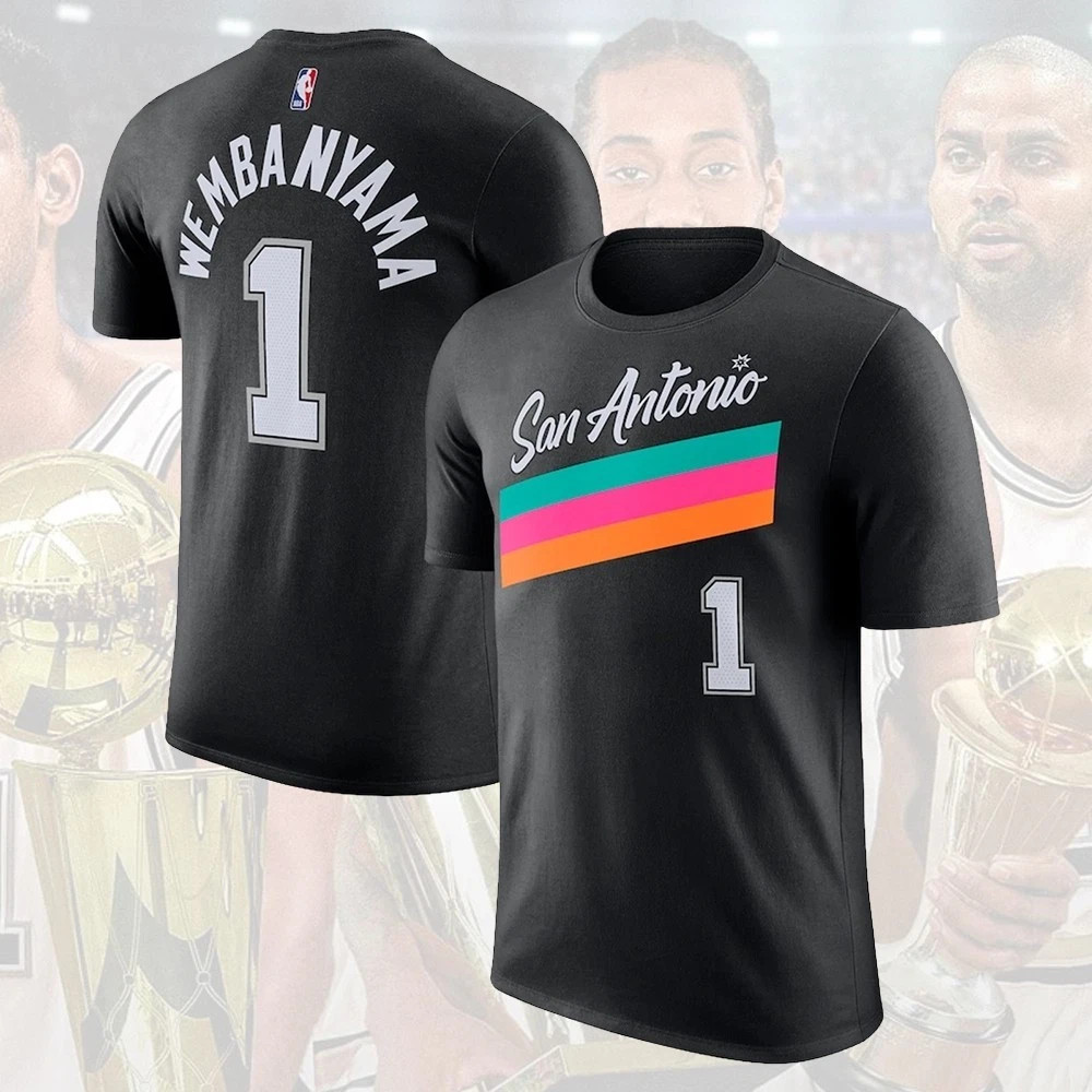 San Antonio Team 2025/26 City Edition Player Name & Number: Wembanyama