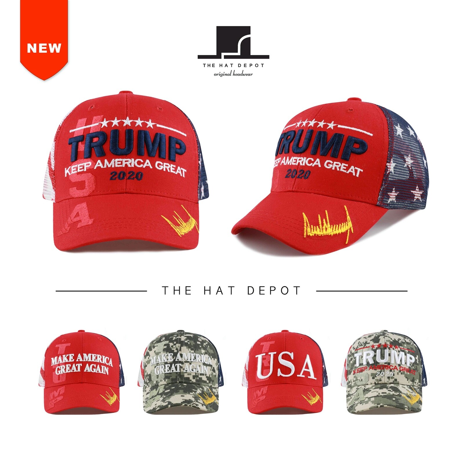 Trump hat – Original Exclusive President Trump Keep America Great Mesh Cap