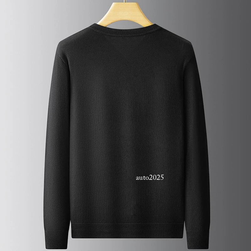 Autumn Winter V-Neck Sweater Men Soft Warm Cashmere Pullover Mens Sweaters