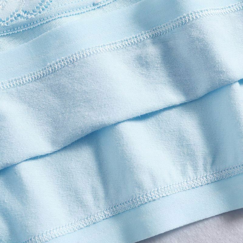 Cotton Bra Girls Training Lace Young Kids Vest Teenage Underwear 8-14Year 4Pcs