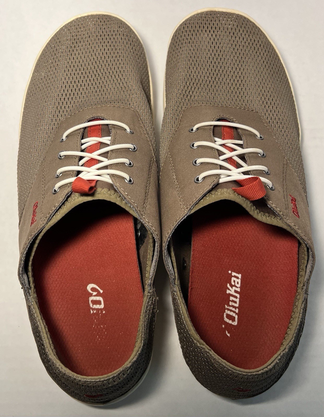 Olukai Mens Nohea Moku Brown 10283-RK13 Slip On Sneakers Shoes Casual Size M11