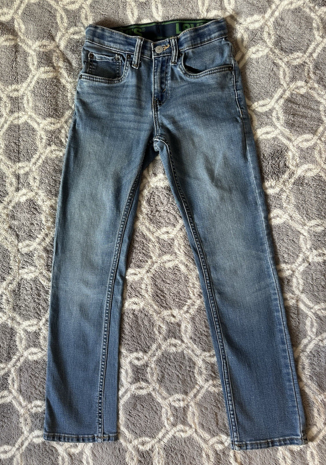 Levi’s 511 Boys Stretch Jeans Size 10 Reg 25×26 Adjustable Waist Blue