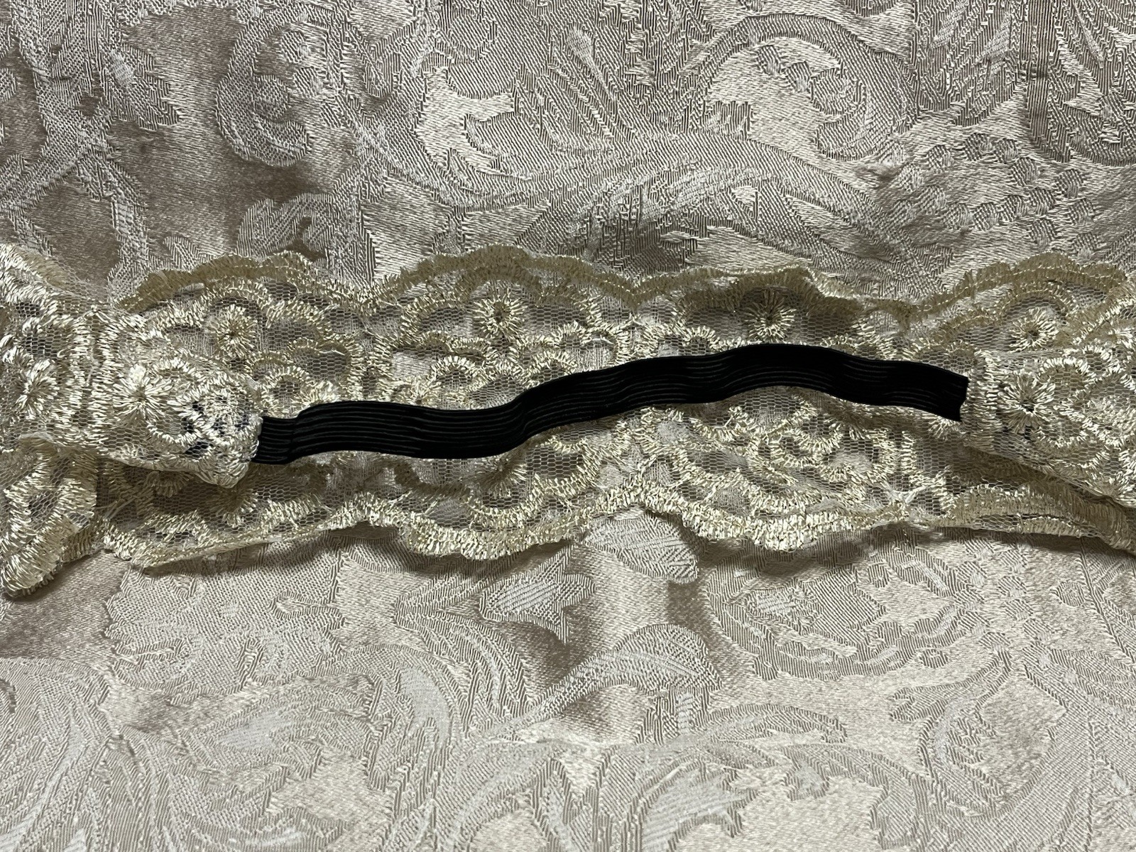 Women Lace Headband Stretch Hairband Elegant Wide Headwrap