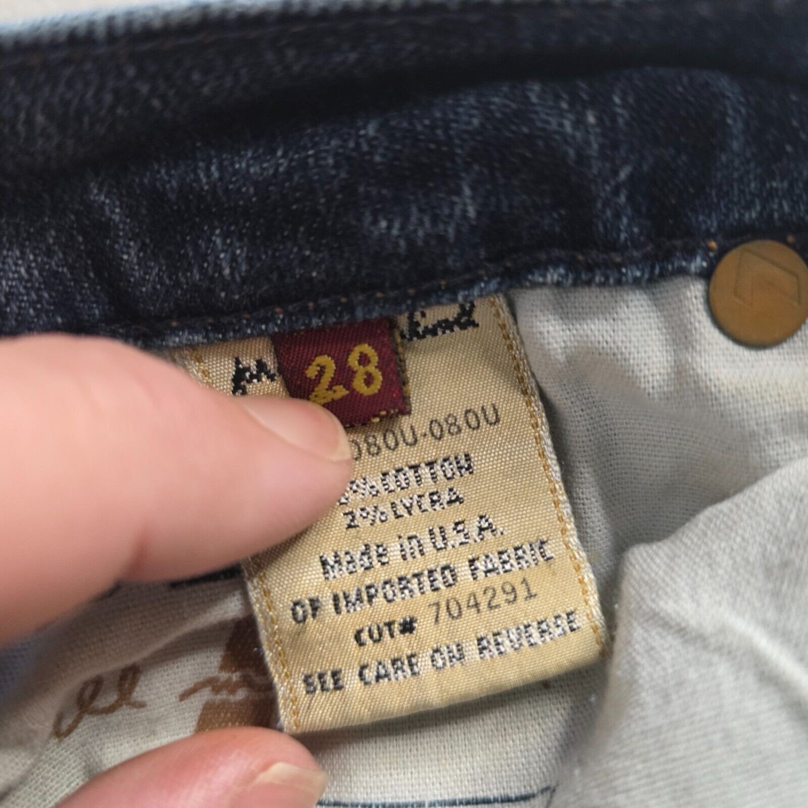 7 For All Mankind Jeans Women’s 28 Blue Flare Medium Wash Slight Distress