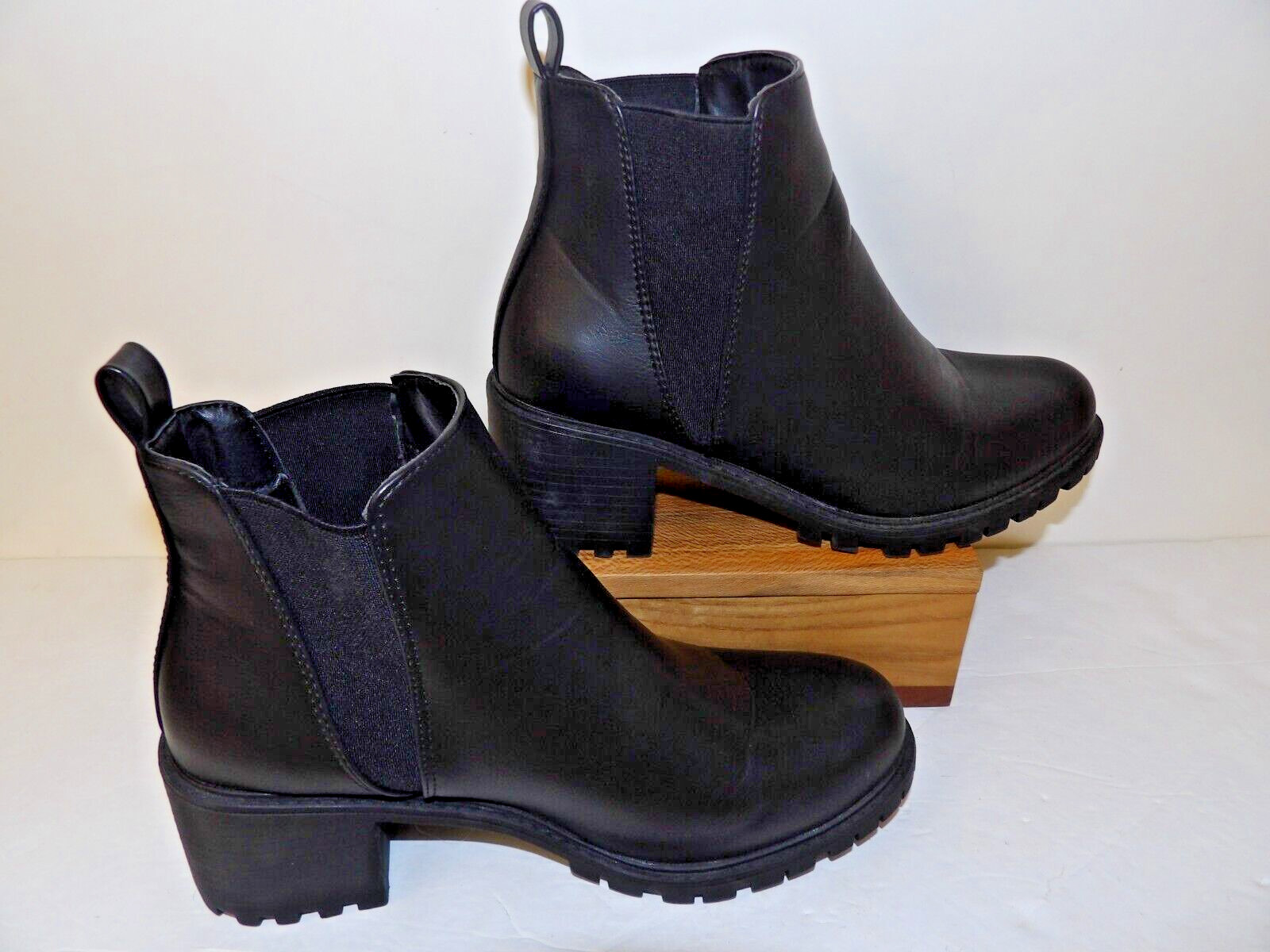 TINSTREE Women’s Western Ankle Boot Pointed Toe Chunky Mid Heel S 11 SH# TA 1