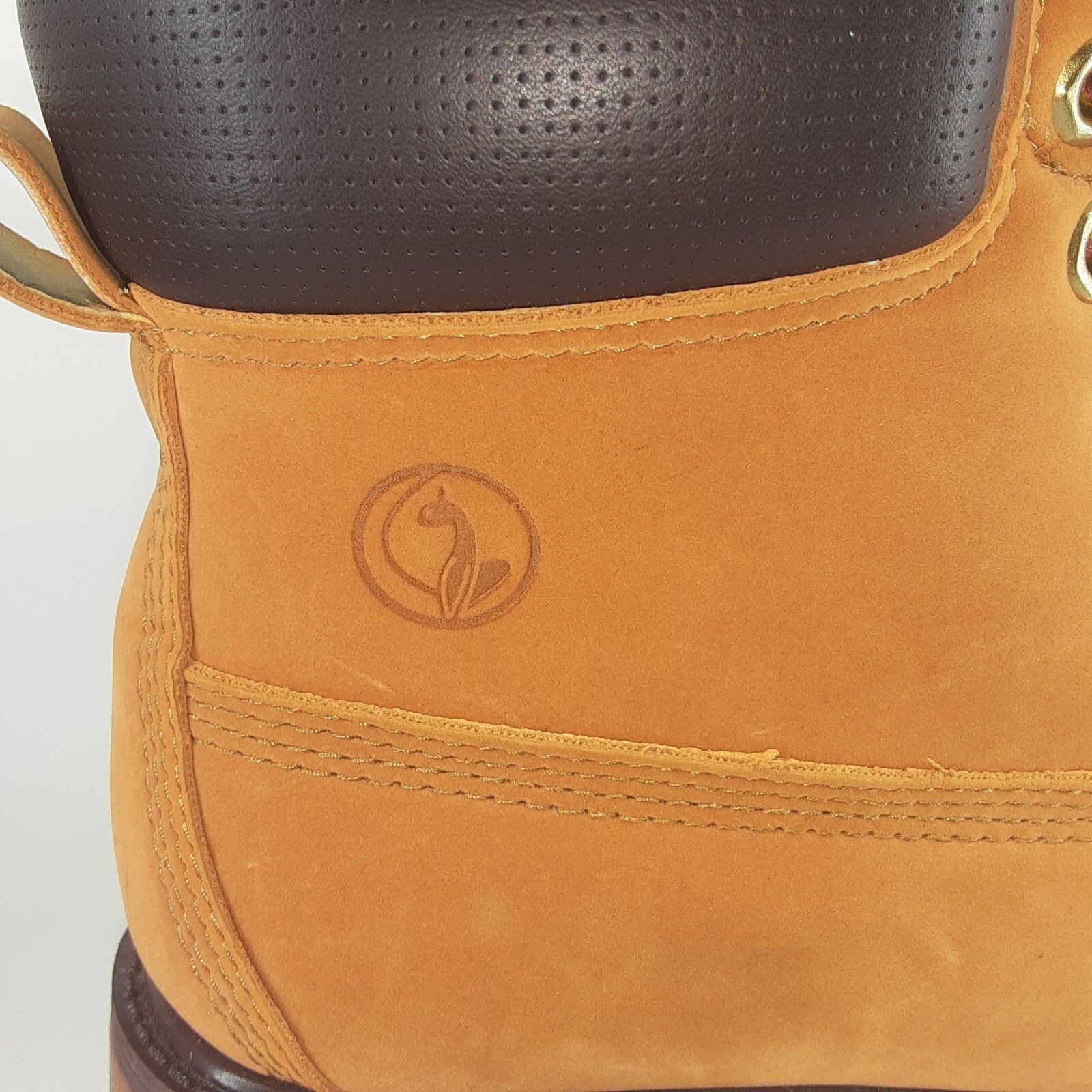 Vintage Baby Phat Nubuck Wheat Synthetic Leather Construction Boots 9 RARE NWOB