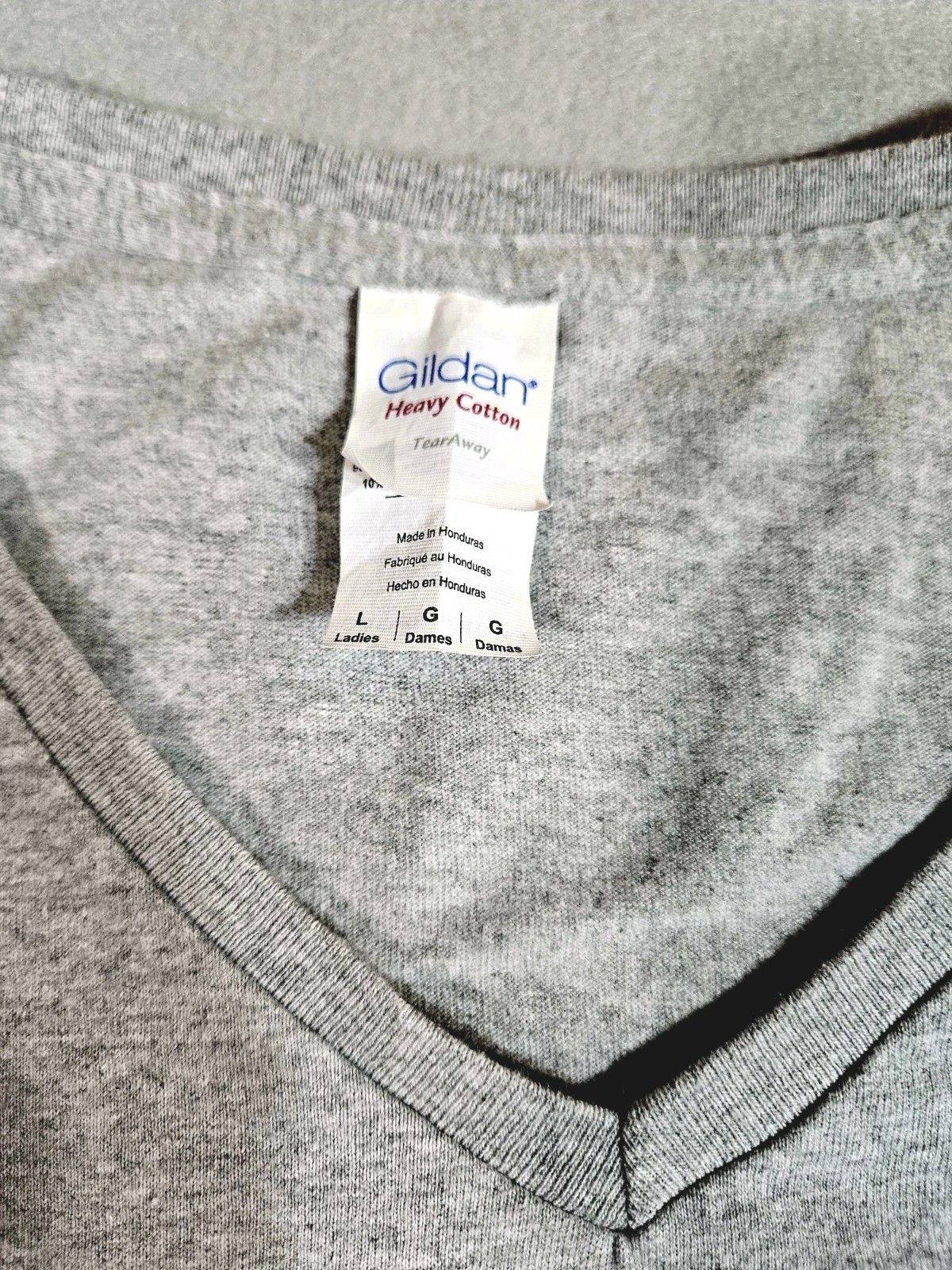 Dover International Speedway Shirt Ladies L Gray V-Neck 2015 Real Girls Racing