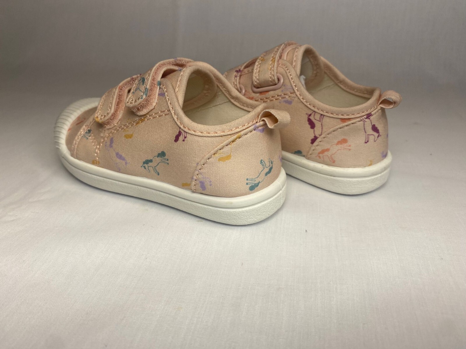 Cat & Jack Toddler Pink Multi Unicorn Print Sneakers | Flat Parker Style